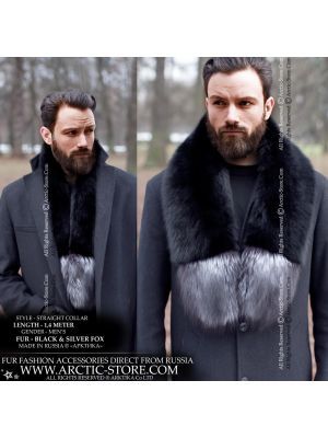 Anakonda Royal full fur boa, silver grey fox / arctic-store