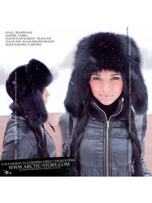 Brcus Women Russian Ushanka Trapper Pilot Aviator Cap Winter Windproof Ski  Hat Black at  Women's Clothing store