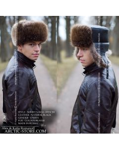 Naval Officer Fur Hat · Natural Beaver