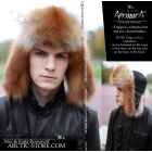 MEN’S TRAPPER HAT · RED FOX FUR · LEATHER