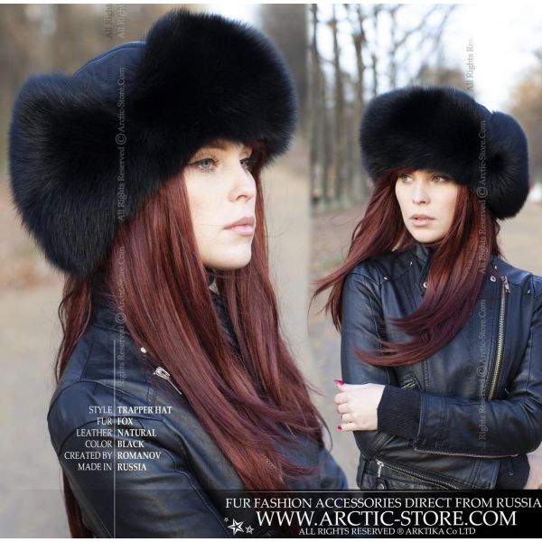 Pink Fur Hat for Winter Women Ushanka Russian Hats Trapper 