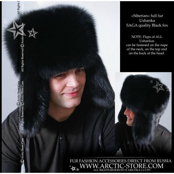 Red Fox Full Fur Russian Hat for Men